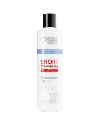 PSH Daily Beauty Short Strawberry Shampoo 300ml - wegański szampon do krótkiej sierści psa i kota, z biotyną