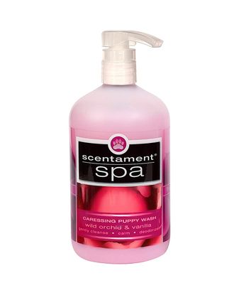 Best Shot Spa Wild Orchid & Vanilla Puppy Wash - relaksacyjny płyn myjący dla szczeniąt i kociąt, o zapachu wanilii i orchidei, z naturalnymi ekstraktami, koncentrat 1:10 - 473ml
