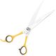Geib Crab Curved Lefty Scissors Level 1 8,5"- High-Quality Grooming Shears with Single-Sided Micro-Serration