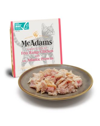 McAdams Free Range Chicken with Atlantic Prawns Cat 100g - mokra karma dla kota, kurczak z wolnego wybiegu i  atlantyckie krewetki