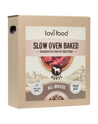 Lovi Food Slow Oven Baked Horse - monobiałkowa karma pieczona dla psa, z koniną - 4kg