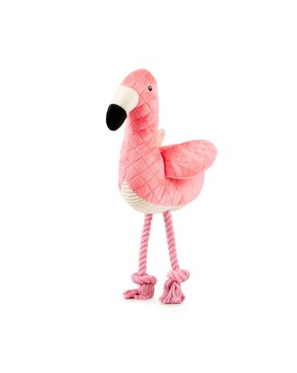 Max&Molly Huggles Flamingo Sunny - zabawka pluszowa dla psa, flaming z piszczałką i szeleszczącymi skrzydłami