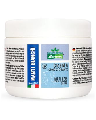 Baldecchi White Hair Conditioning Cream - maska kondycjonująca do białej sierści, z lanoliną i proteinami, koncentrat - 250ml