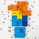 Pawzler Interactive Dog Puzzle Rainbow Set - modułowa łamigłówka dla psa, zestaw 8 elementów