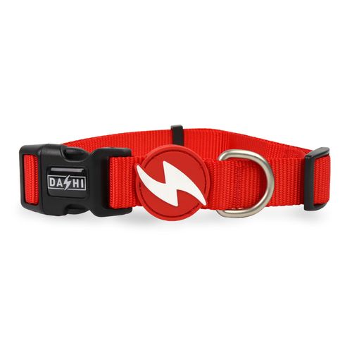 Dashi Solid Collar Red - obroża dla psa, nylonowa, czerwona