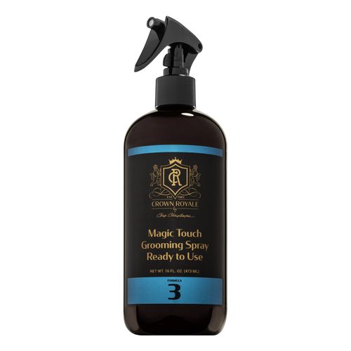 Crown Royale Magic Touch Formula 3 RTU - spray antystatyczny i nabłyszczający do gęstej i obfitej sierści psa