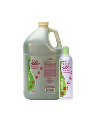 Pet Silk Bright White Conditioner - odżywka rozjaśniająca do włosa białego i jasnego, dla psów i kotów, koncentrat 1:16