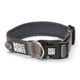 Max&Molly GOTCHA! Smart ID Matrix 2.0 Extra Wide Collar Stone - szeroka obroża dla psa z identyfikatorem QR, szara