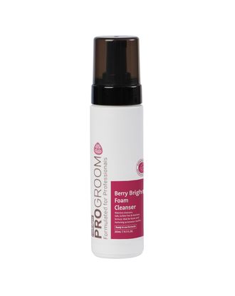ProGroom Berry Bright Foam Cleanser 200ml - pianka do pyszczka psa i kota, suchy szampon rozświetlający sierść