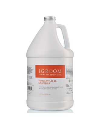 iGroom Squeaky Clean Shampoo - oczyszczający szampon do wrażliwej skóry psa i kota, koncentrat 1:16 - 3,8L