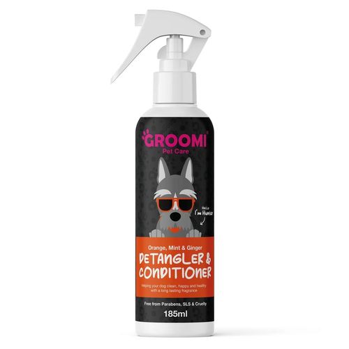 Groomi Detangler & Coat Conditioner 185ml - odżywka ułatwiająca rozczesywanie sierści, z witaminą B5 i aloesem