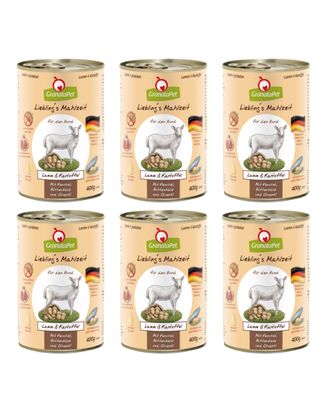 GranataPet Lamb & Potato - bezzbożowa mokra karma dla psa, jagnięcina i ziemniaki - 6x 400g