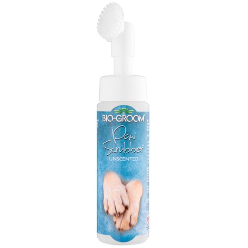 Bio-Groom Paw Scrubber Unscented 236ml - pianka do mycia łap psa i kota, z wbudowaną szczoteczką, bez spłukiwania