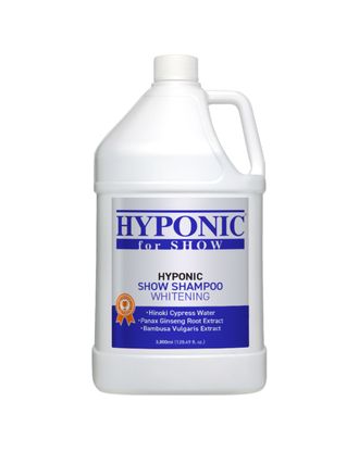 Hyponic for Show Whitening Shampoo - profesjonalny szampon dla psów wystawowych, do białej i jasnej sierści - 3,8L
