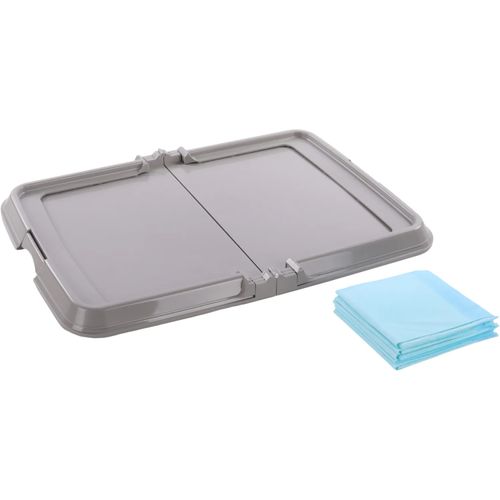 Flamingo Training Pad Holder Fifi Grey - uchwyt do podkładów higienicznych + 5 podkładów