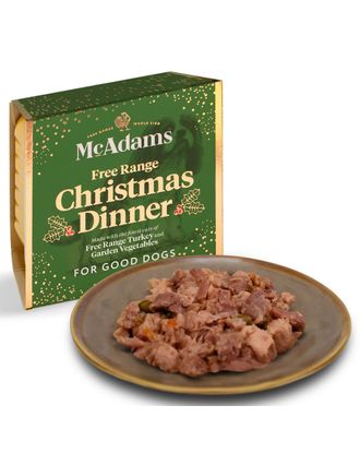 McAdams Free Range Christmas Turkey Dinner 150g - mokra karma dla kota, z indykiem z wolnego wybiegu, edycja świąteczna