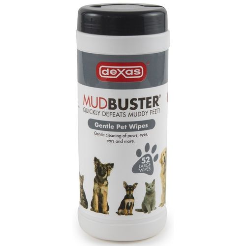 Dexas MudBuster Gentle Pet Wipes - delikatne chusteczki do czyszczenia psów i kotów