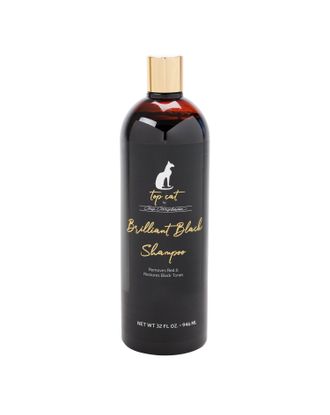 Chris Christensen Top Cat Brilliant Black Shampoo - szampon ożywiający ciemny i czarny kolor sierści kota - 946ml