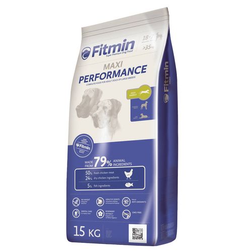 Fitmin Maxi Performance 15kg - pełnowartościowa karma dla aktywnych dorosłych psów ras olbrzymich, z kurczakiem