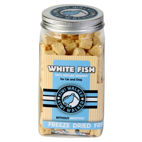 Kiwi Walker Snacks White Fish 60g - 100% ryba, liofilizowane, naturalne przysmaki dla psa i kota