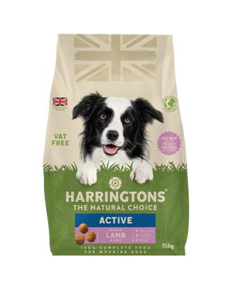 Harringtons Active Lamb & Rice 15kg - sucha karma dla aktywnego psa, z jagnięciną i ryżem