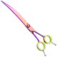P&W ButterFly Bend Handle Curved Scissors 8" - profesjonalne nożyczki groomerskie z wygodnym, giętym uchwytem, gięte