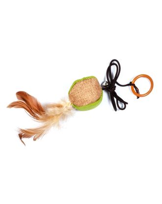 Cat&Rina Cat Toy Ball - piłeczka dla kota, bawełniana zabawka na sznurku