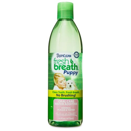 Tropiclean Water Additve Fresh Breath Puppy 473ml - naturalny dodatek do wody, do higieny jamy ustnej szczeniąt