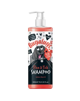 Bugalugs Flea & Tick Shampoo - szampon ochronny dla psa, z olejkiem Neem - 500ml