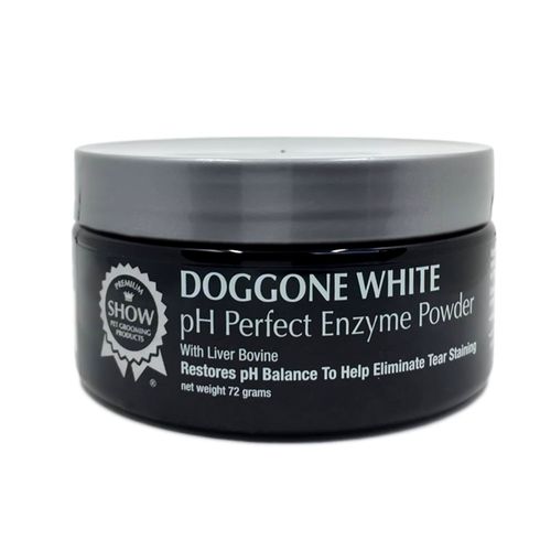 Show Premium DogGone White pH Perfect Enzyme Powder 72g - skuteczny preparat w formie proszku, do usuwania plam i przebarwień z sierści