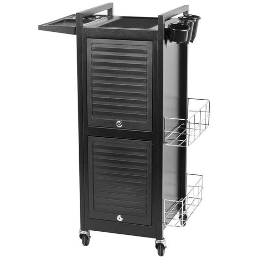 Gabbiano Deluxe 401 - metalowy pomocnik groomerski 40x50x90cm, zamykany na klucz, czarny