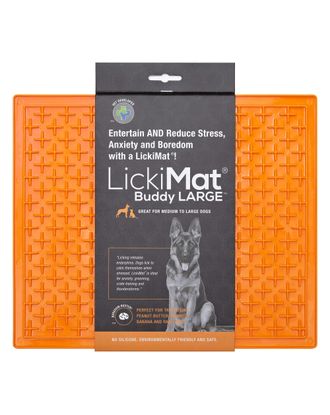 LickiMat Classic Buddy XL - mata do wylizywania dla średniego i dużego psa, miękka, wzór krzyżyk