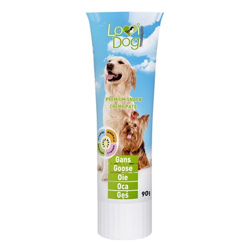 Lovi Dog Snack Creme Pate Goose 90g - pasztet dla psa w tubce, z gęsiną i witaminami