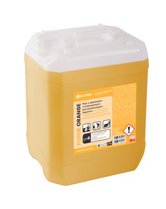 Eco Shine Floor Orange - zapachowy, niskopieniący płyn do mycia podłóg, z alkoholem - 5L