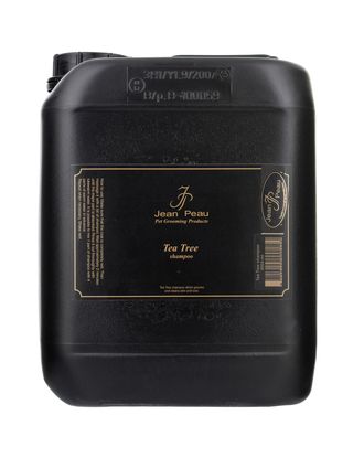 Jean Peau Tea Tree Shampoo - hypoalergiczny szampon z olejkiem z drzewa herbacianego, kojący i dezynfekujący skórę zwierząt, koncentrat 1:4 - 5L