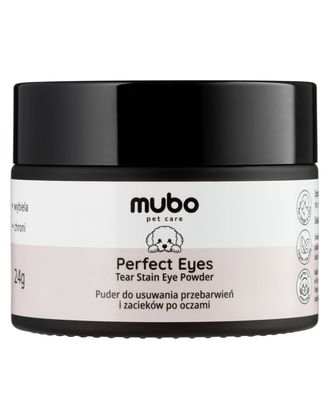 Mubo Perfect Eye Tear Stain Powder 24g - puder do usuwania plam i zacieków pod oczami psa i kota 