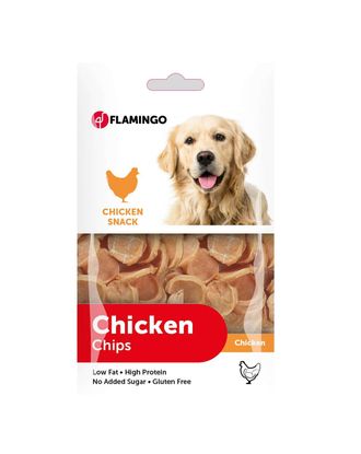 Flamingo Chick`N Chips - przysmaki dla psa, krążki z kurczaka