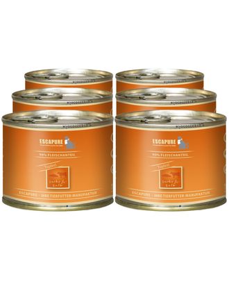 Escapure Topferl Lachs mit Kalb - bezzbożowa mokra karma dla kota, gulasz z łososia i cielęciny - 6x 200g