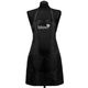 Blovi Grooming Apron Black - czarny fartuszek groomerski wodoodporny z kieszonką, czarna lamówka