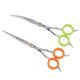 P&W Asian Style Set Scissors (Curved & Straight) 6,5" - profesjonalny zestaw nożyczek do strzyżenia w stylu azjatyckim, nożyczki extra gięte + proste + etui 