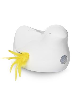 PetSafe Peek-A-Bird Electronic Cat Toy - zabawka dla kota z czujnikiem ruchu, ptak z piórkiem