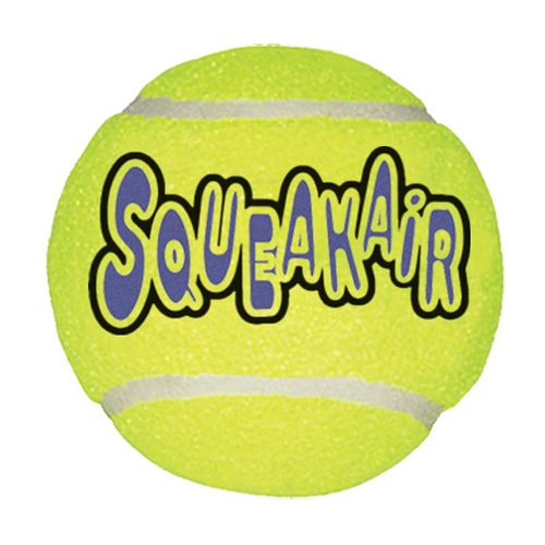 KONG SqueakAir Tennis Ball M (6cm) - piłka tenisowa z piszczałką, aport dla średniego psa