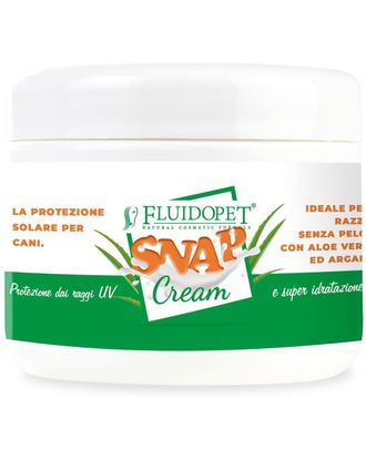 FluidoPet Snap Cream 100ml - nawilżający krem przeciwsłoneczny dla psa i kota, dla ras bezwłosych