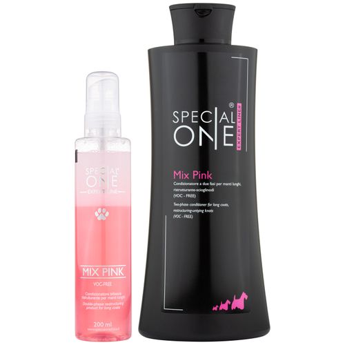 Special One Mix Pink Conditioner - profesjonalna, dwufazowa odżywka regenerująca i ułatwiająca rozczesywanie, do długiej sierści