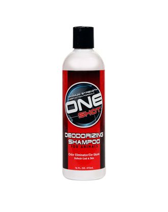 One Shot Deodorizing De-Skunk Shampoo - profesjonalny szampon oczyszczający i silnie deodoryzujący dla psów, kotów, koni, koncentrat 1:10 - 473ml