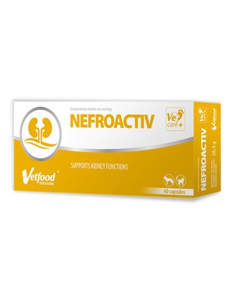 Vetfood NefroActiv - preparat wspierający pracę nerek, dla psa i kota - 60tab.