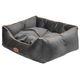 Biglo Velur Love Lux Dark Grey - welurowe legowisko dla psa i kota, z lamówką ciemnoszare