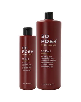 So PosH So Red Shampoo - profesjonalny szampon podkreślający rudy kolor sierści 