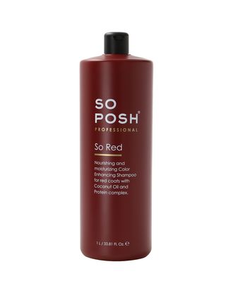 So Posh So Red Shampoo - profesjonalny szampon podkreślający rudy kolor sierści - 1L
