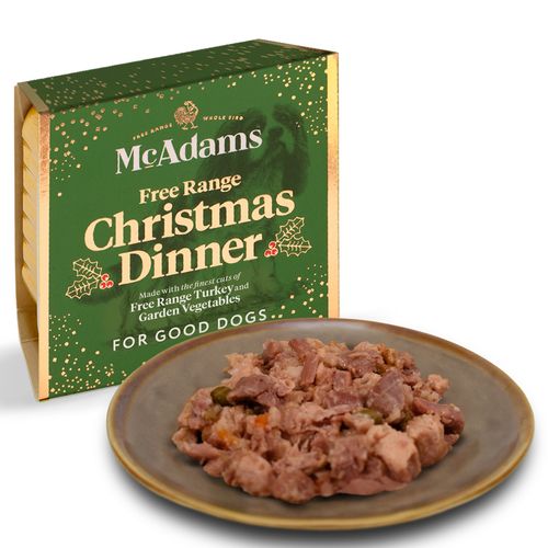 McAdams Free Range Christmas Turkey Dinner 150g - mokra karma dla kota, z indykiem z wolnego wybiegu, edycja świąteczna